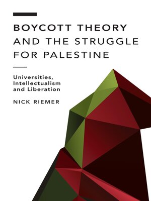 cover image of Boycott Theory and the Struggle for Palestine